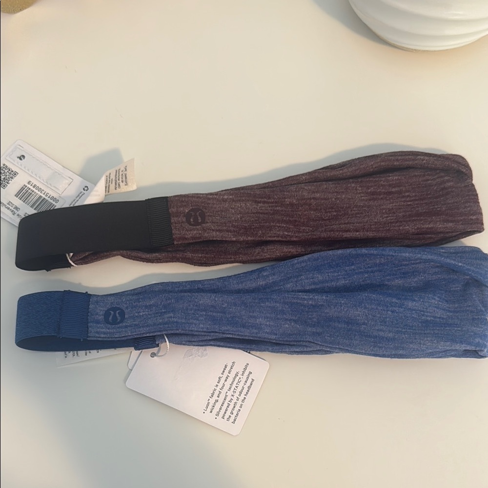 Lululemon Purple and Blue Luon Headbands